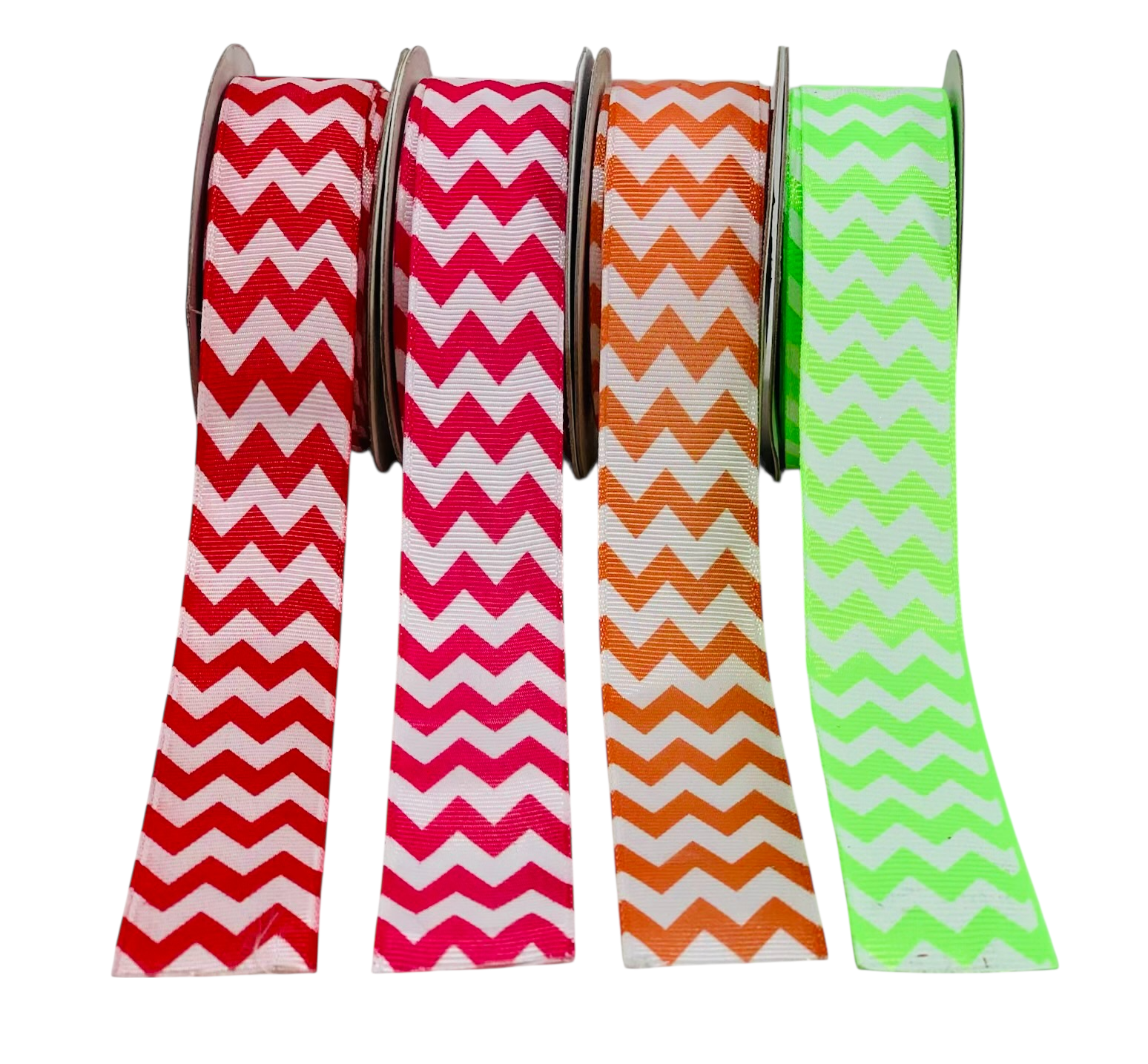 Chevron Pattern-Red/Orange/Fuchsia/Black