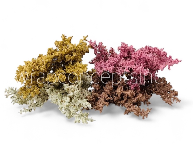 Frosted Plum Blossom Spray-White