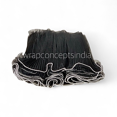 Organza Frill Lace with Pearl Edges