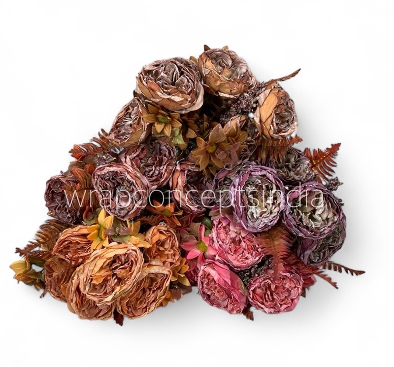 Rustic Autumn Peony Bunch