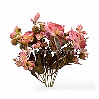 Rustic Charm Rose Bunch-Blush Beige