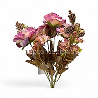 Rustic Charm Rose Bunch-Blush Beige