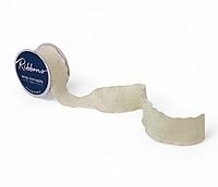 Pastel Ribbons with Ruffled Edges-Lemon-10 Yards