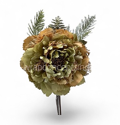 Rustic Evergreen Peony Ready Bunch