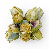 Big Cream Rose Buds on Stick