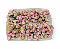 Big Pink Rose Buds on Stick