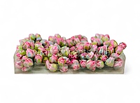 Big Pink Rose Buds on Stick