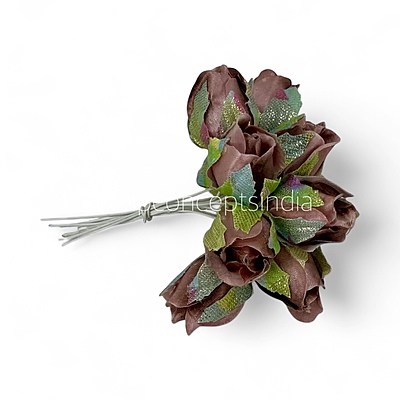 Mocha Rose Buds on Stick
