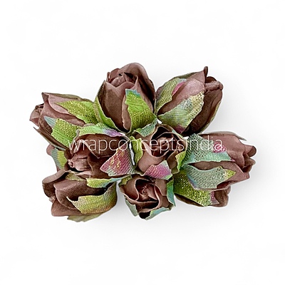Mocha Rose Buds on Stick