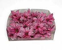 Pink Layered Glitter Poinsettia