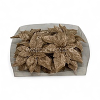 Metallic Golden Luxe Poinsettia