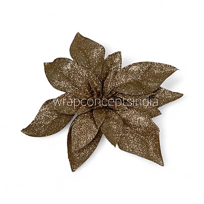Metallic Golden Luxe Poinsettia