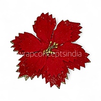 Velvet Gold Tipped Poinsettia