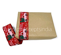 Vintage Christmas Truck Burlap Ribbon