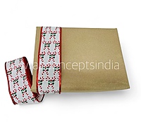 Candy Cane Cheer Burlap Ribbon