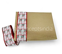 Candy Cane Cheer Burlap Ribbon