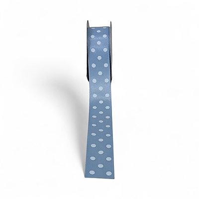 Polka Dot - Baby Blue with White