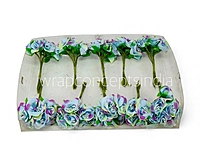 Flowers With Stem - Shaded Blue