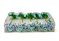 Flowers With Stem - Shaded Blue