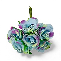 Flowers With Stem - Shaded Blue