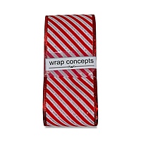 Candy Cane Magic Burlap Ribbon