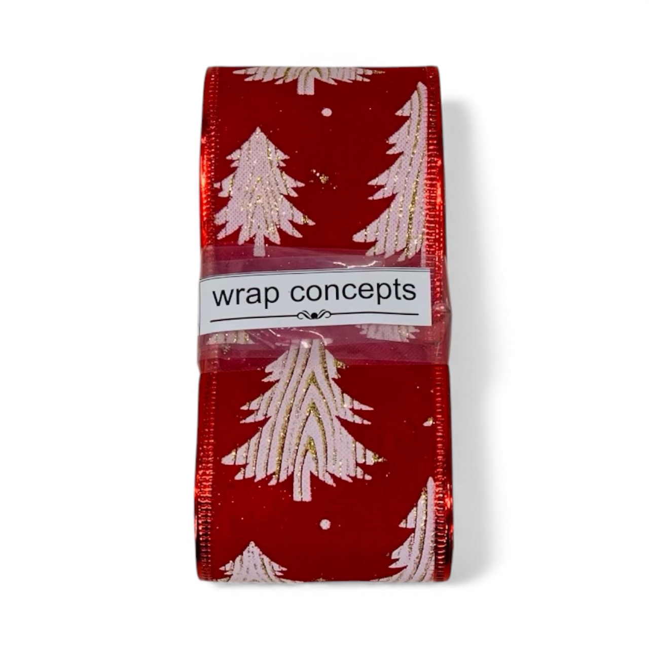 Sparkling Tree Delight Burlap Ribbon