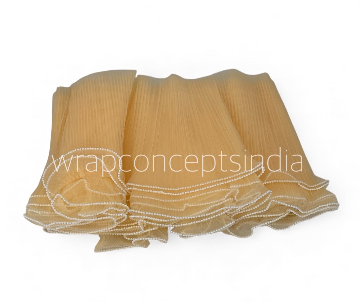 Organza Frill Lace with Pearl Edges
