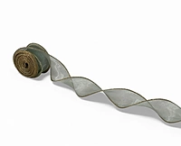 Sheer Ribbon with Gold Wired Edges