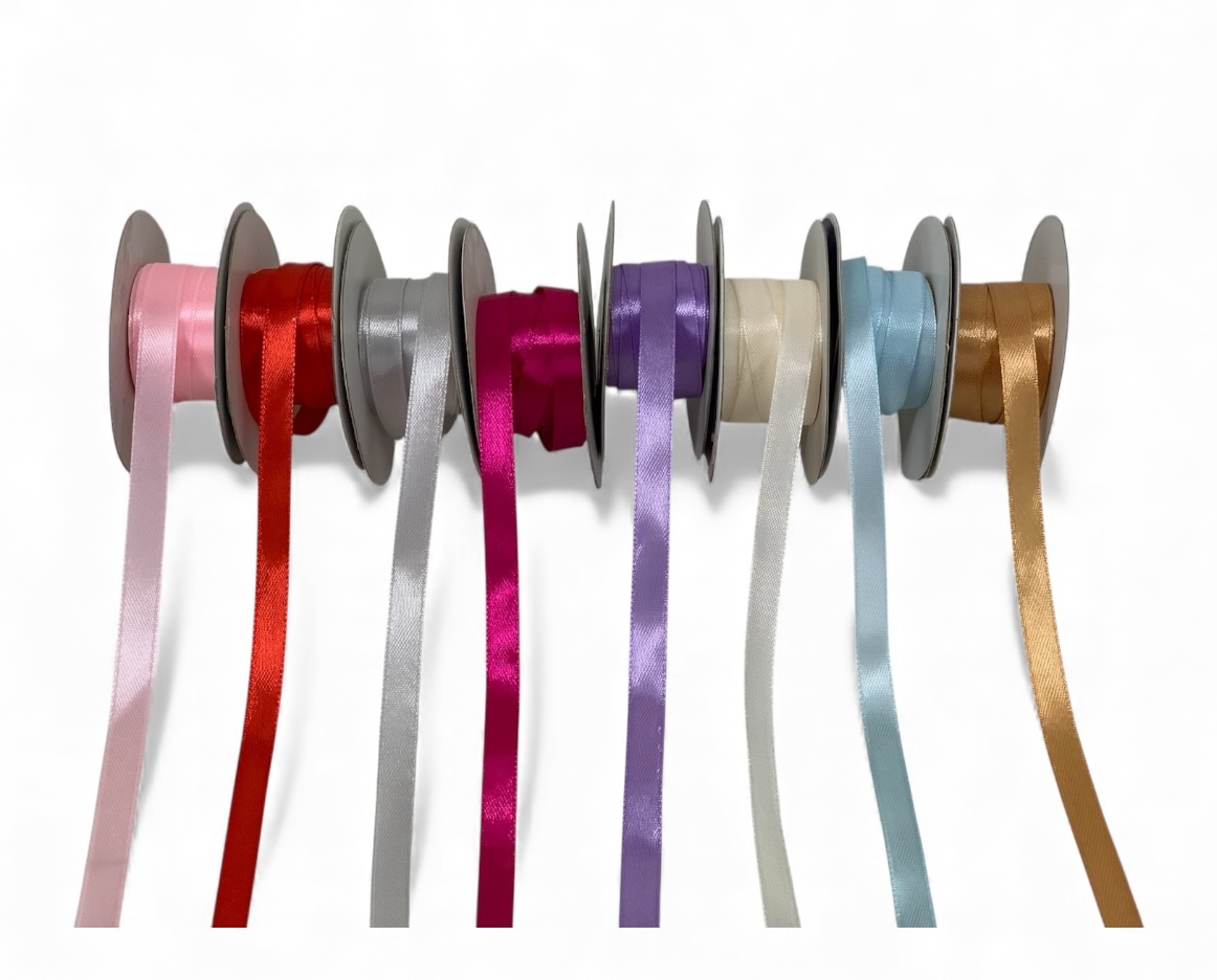 Satin Ribbon - 1cms/10 mm- Pack of 10