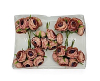 Terracotta Peonies on stick