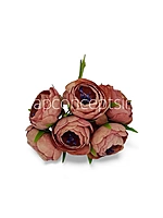 Terracotta Peonies on stick
