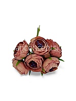 Terracotta Peonies on stick