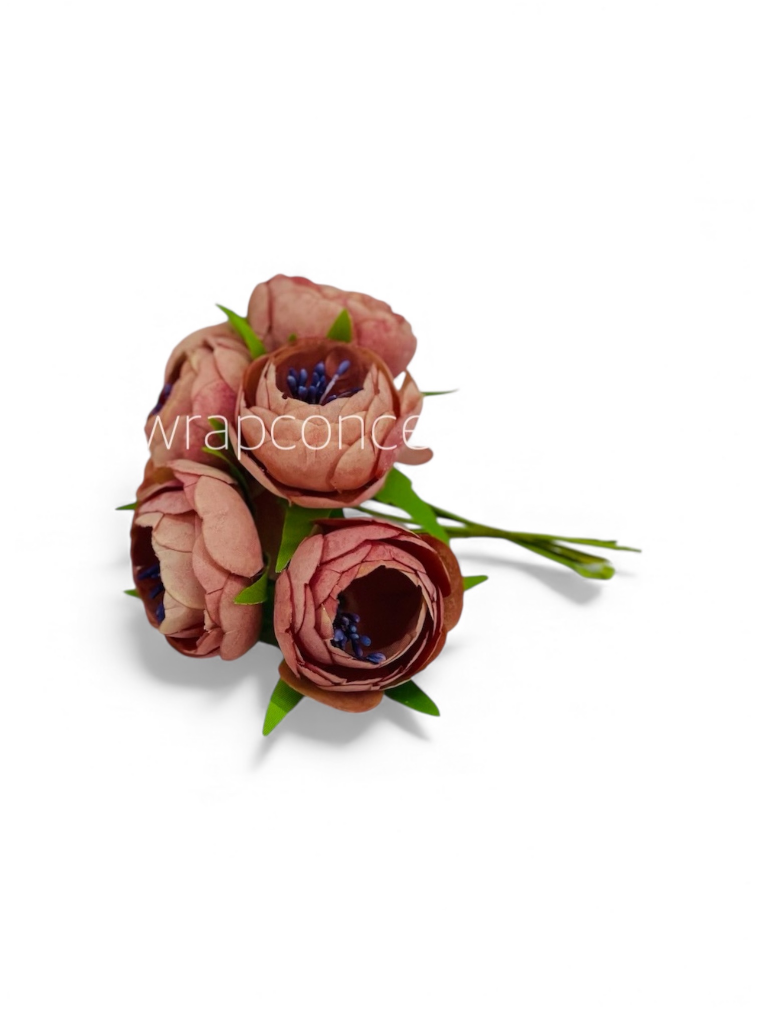 Terracotta Peonies on stick