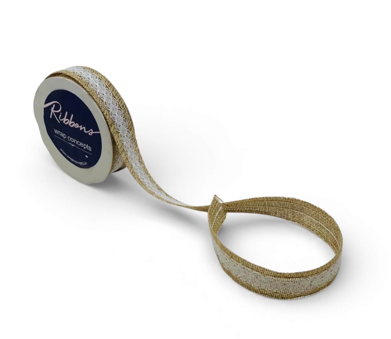 Jute Lace Ribbon – Natural (25 mm)