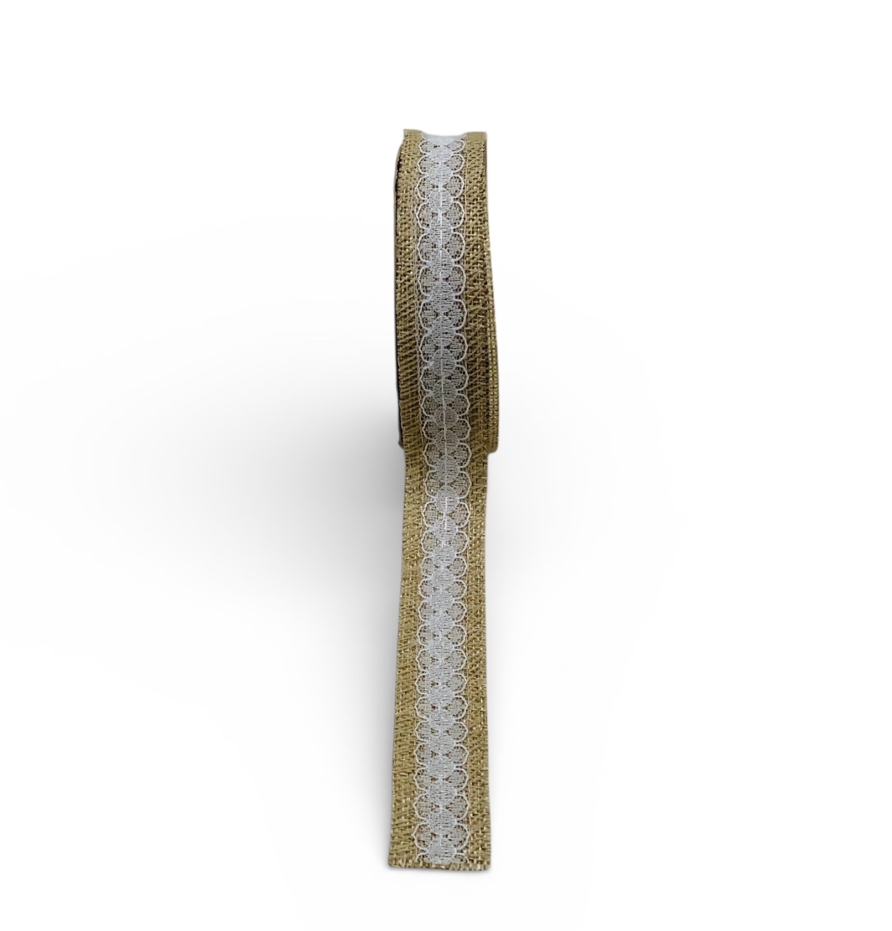 Jute Lace Ribbon – Natural (25 mm)