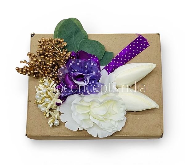 Amethyst Pearl Floral Ready Bunch