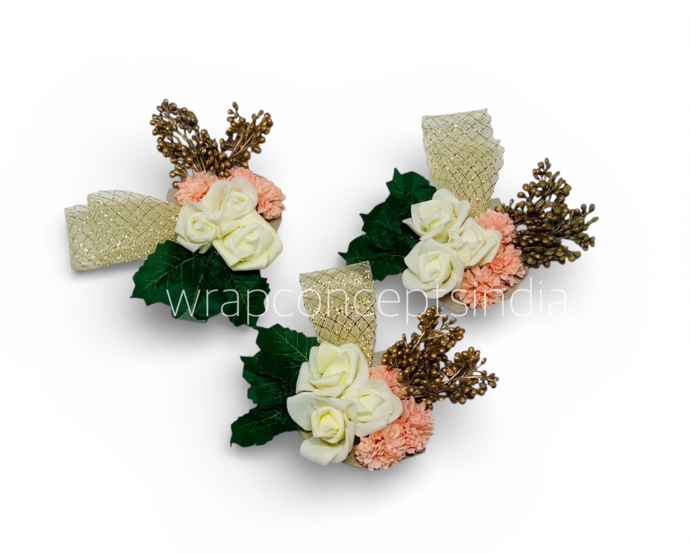 Ivory Blush Elegance Floral Ready Bunch