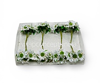 Sunflowers on stick - White