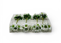 Sunflowers on stick - White