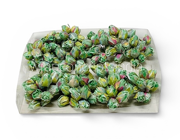 Seafoam Rose Buds on Stick