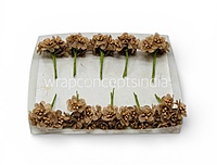 Brown Luxe Jute Flower With Pollens