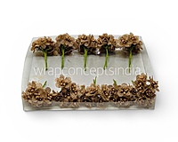 Brown Luxe Jute Flower With Pollens