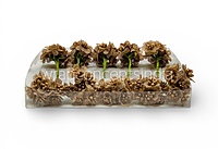 Brown Luxe Jute Flower With Pollens