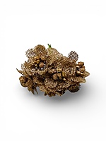 Brown Luxe Jute Flower With Pollens