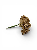 Brown Luxe Jute Flower With Pollens