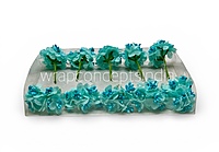 Blue Luxe Jute Flower With Pollens