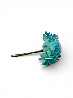 Blue Luxe Jute Flower With Pollens