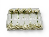 Ivory Luxe Jute Flower With Pollens