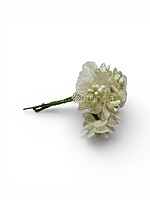 Ivory Luxe Jute Flower With Pollens