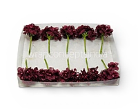 Wine Luxe Jute Flower With Pollens